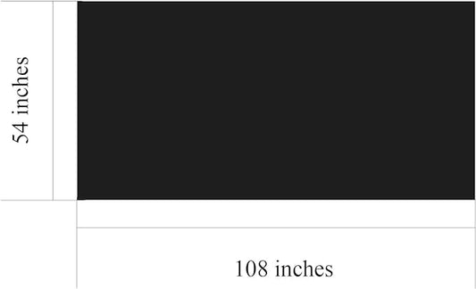Plastic Table Cloths for Parties Disposable - Pack of 4 Blackjet Black Disposable Tablecloth – 54 x 108 Inch Beautiful Rectangle Tablecloth Ideal for Parties