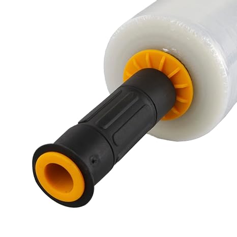 Stretch Wrap Roll with Handle – 80 Gauge, 15 inch x 1000ft Plastic Wrap for Pallet Packaging, Shrink Wrap