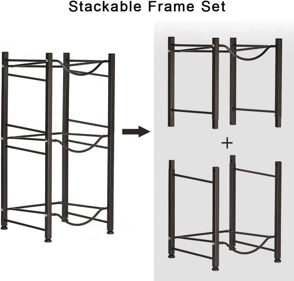 5-Gallon Water Jug Holder – Cast Iron Storage Rack for 5-Gallon Bottles with Removable Tiers
