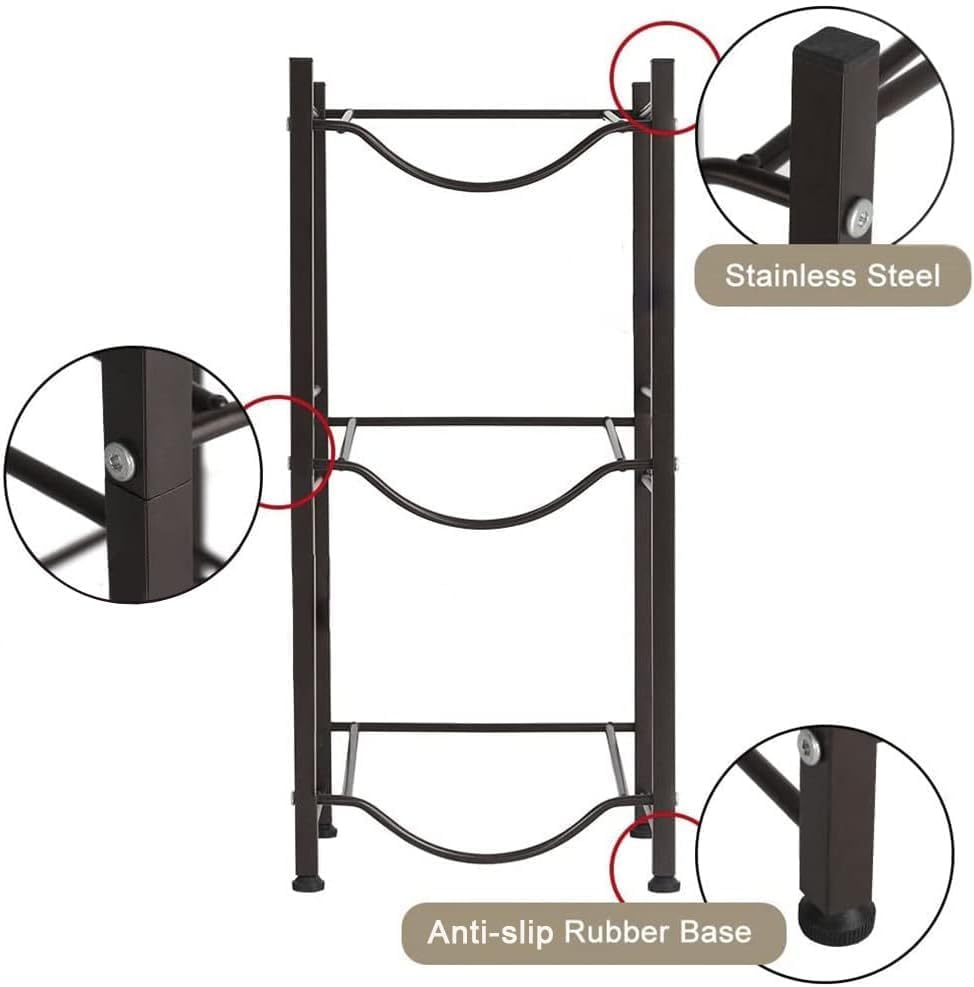 5-Gallon Water Jug Holder – Cast Iron Storage Rack for 5-Gallon Bottles with Removable Tiers