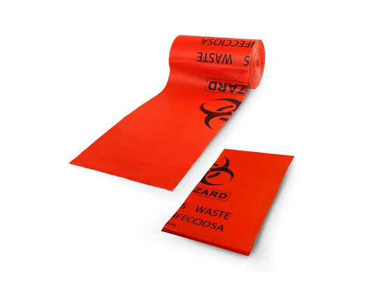 C Crystal Lemon Biohazard Bags – 10 Gallon Heavy-Duty Medical Waste Disposal Bags – Thick, Durable Trash Bags for Safety Use
