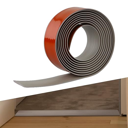 Floor Transition Strip, 9.85 Feet 2 Inch Wood Flooring Adhesive Strips, Durable PVC Stick and Peel Flooring for Tiles, Hardwood, Carpet to Tile Transition Strip Available in Grey, Wood