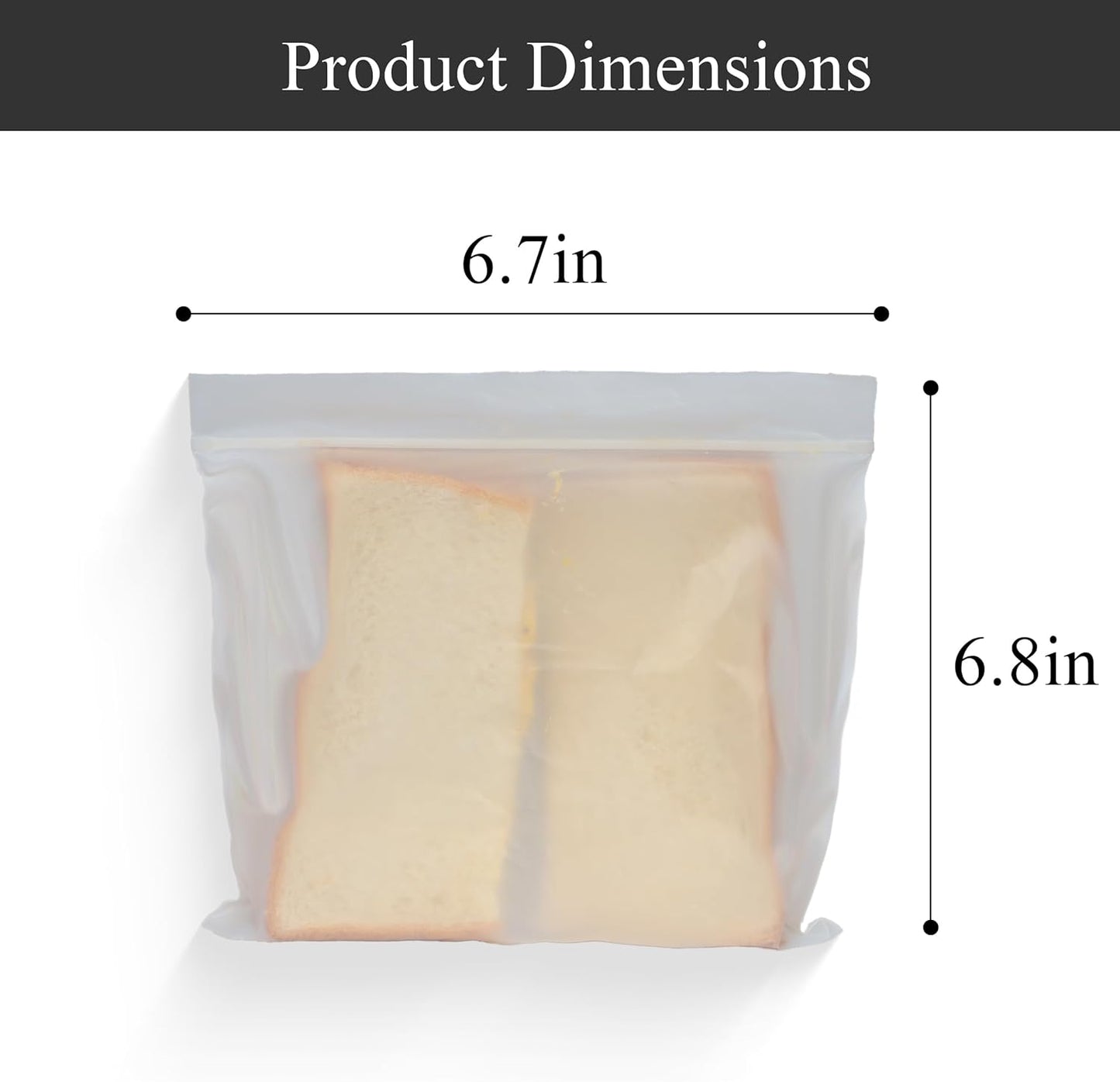 Crystal Lemon Compostable Sandwich Bags – 30-Pack Eco Zipper Bags for Fresh Food Storage