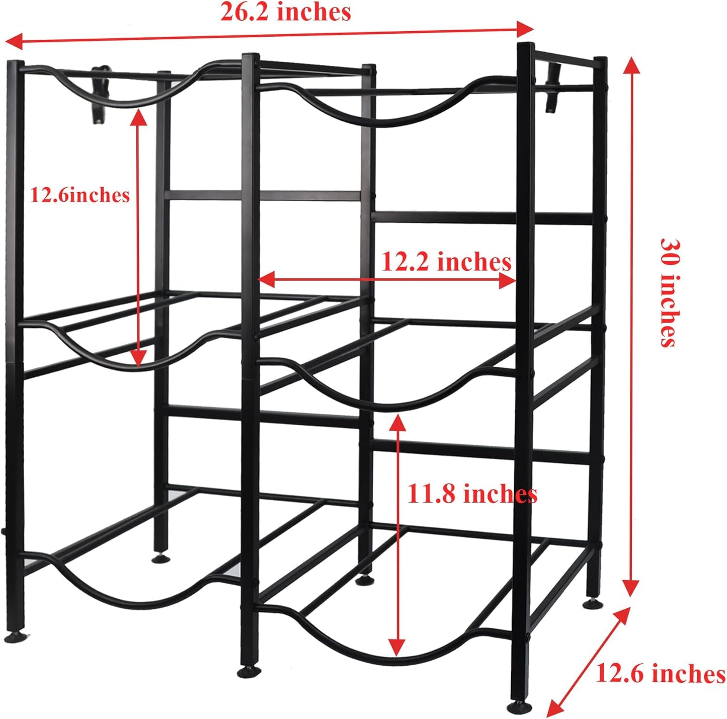 5-Gallon Water Jug Holder – Cast Iron Storage Rack for 5-Gallon Bottles with Removable Tiers