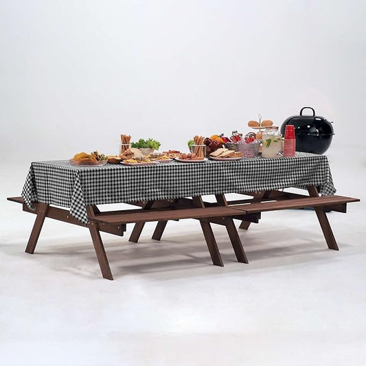 Pack of Picnic Tablecloths, Checkered Tablecloth, Plastic Tablecloth, Disposable Party Tablecloth, Plaid Tablecloth