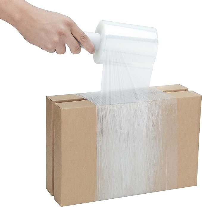 Professional Moving Supplies 2-Pack Mini Stretch Wrap Roll for Pallet Wrapping and Packaging