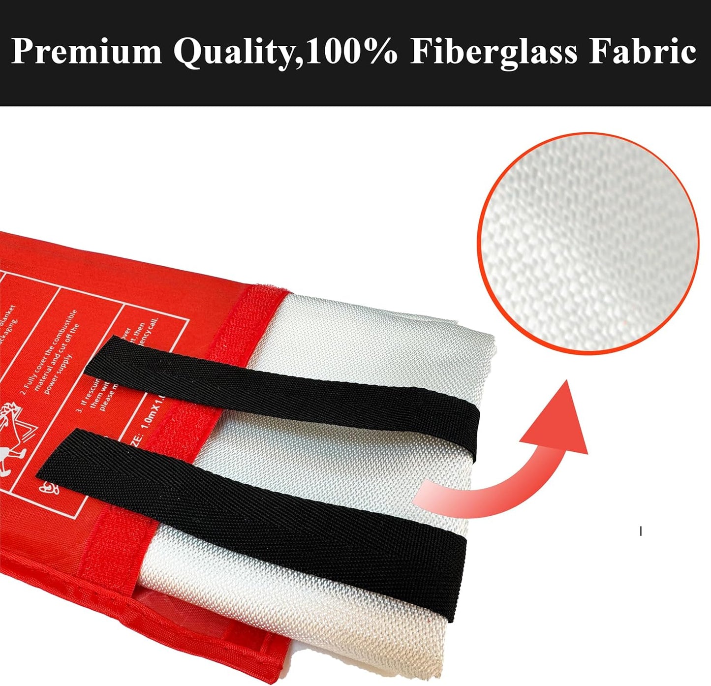 Fire Blanket – Fiberglass Emergency Fire Retardant for Outdoor Use, Easy to Use, Ideal for Home Safety