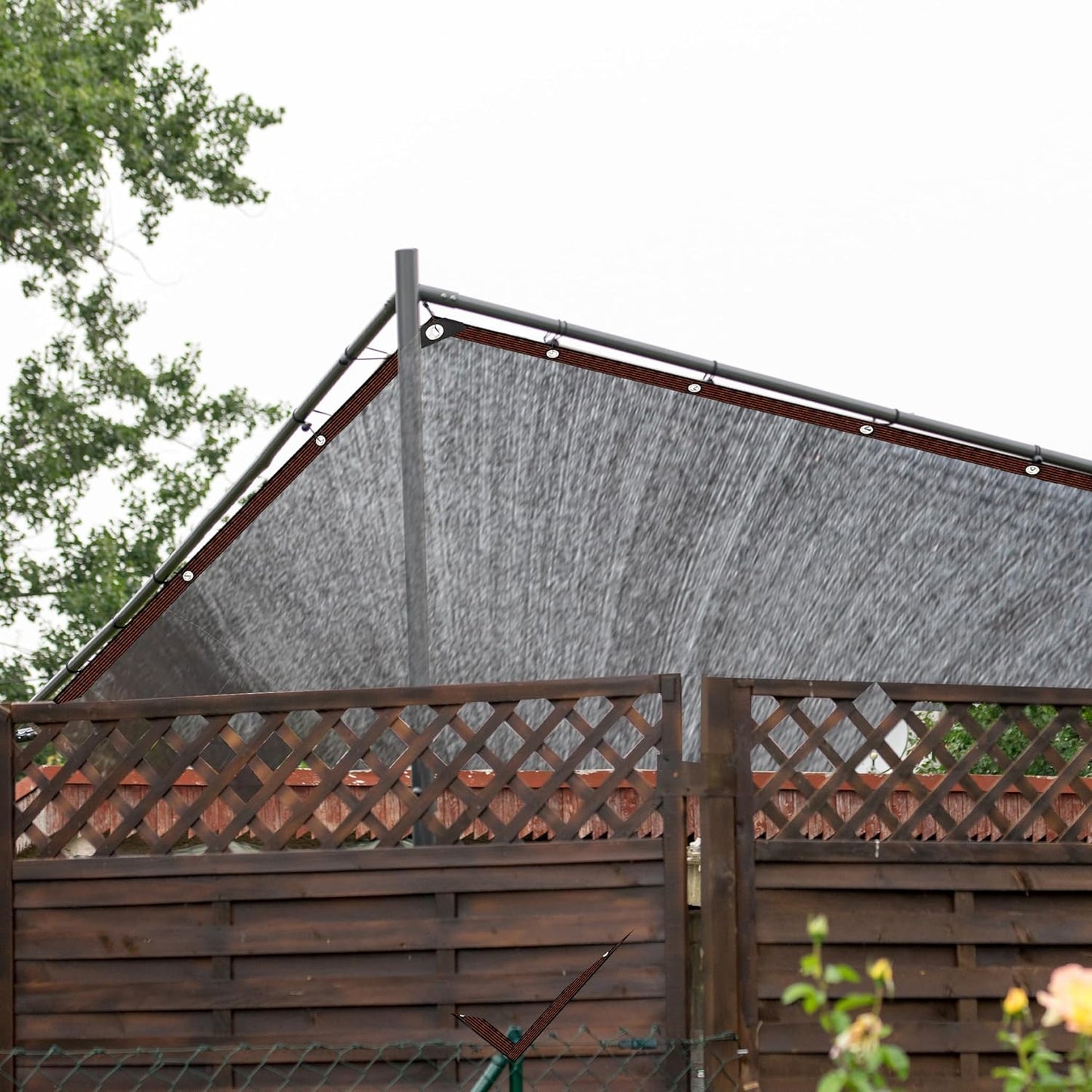 Crystal Lemon 10x19.5ft Shade Cloth – 80% Sun Block Mesh Tarp with Grommets for Garden & Patio