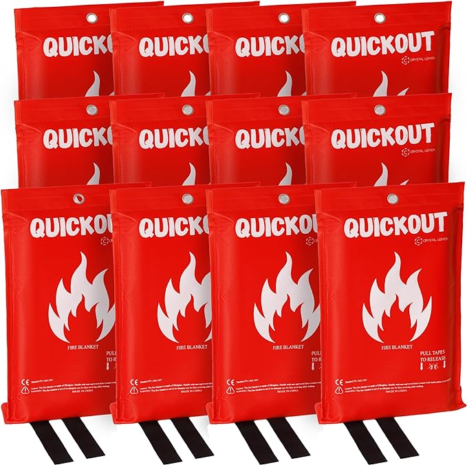 Fire Blanket – Fiberglass Emergency Fire Retardant for Outdoor Use, Easy to Use, Ideal for Home Safety