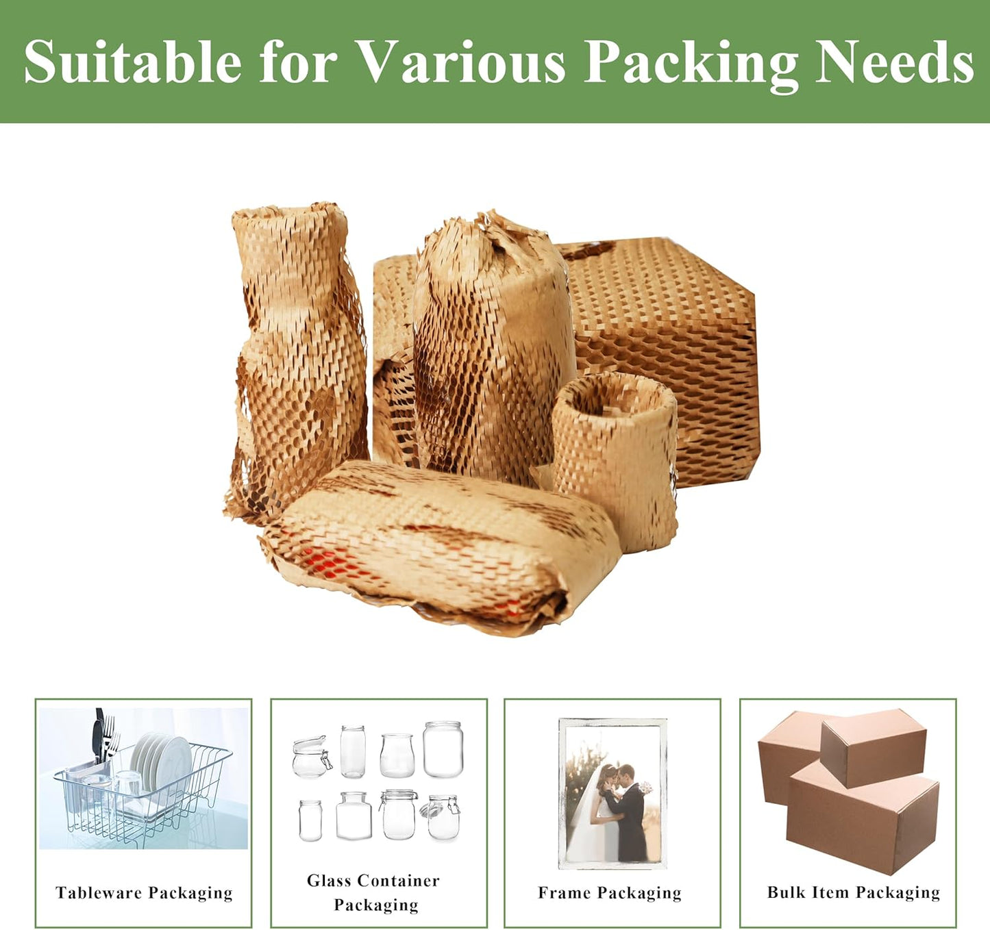 Crystal Lemon Honeycomb Packing Paper – Durable Shipping Wrap for Fragile Items & Gift Packaging