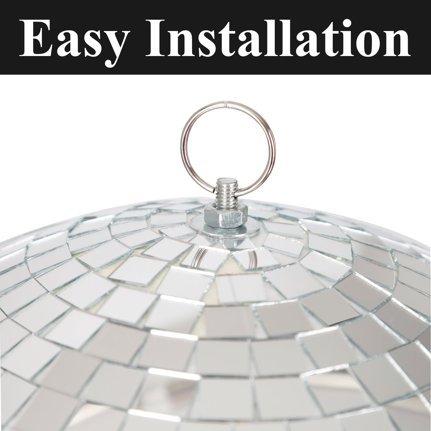 Mirror Disco Ball – 12" & 16" Reflective Hanging Party Decoration for Dance Floors, Events & Home Décor