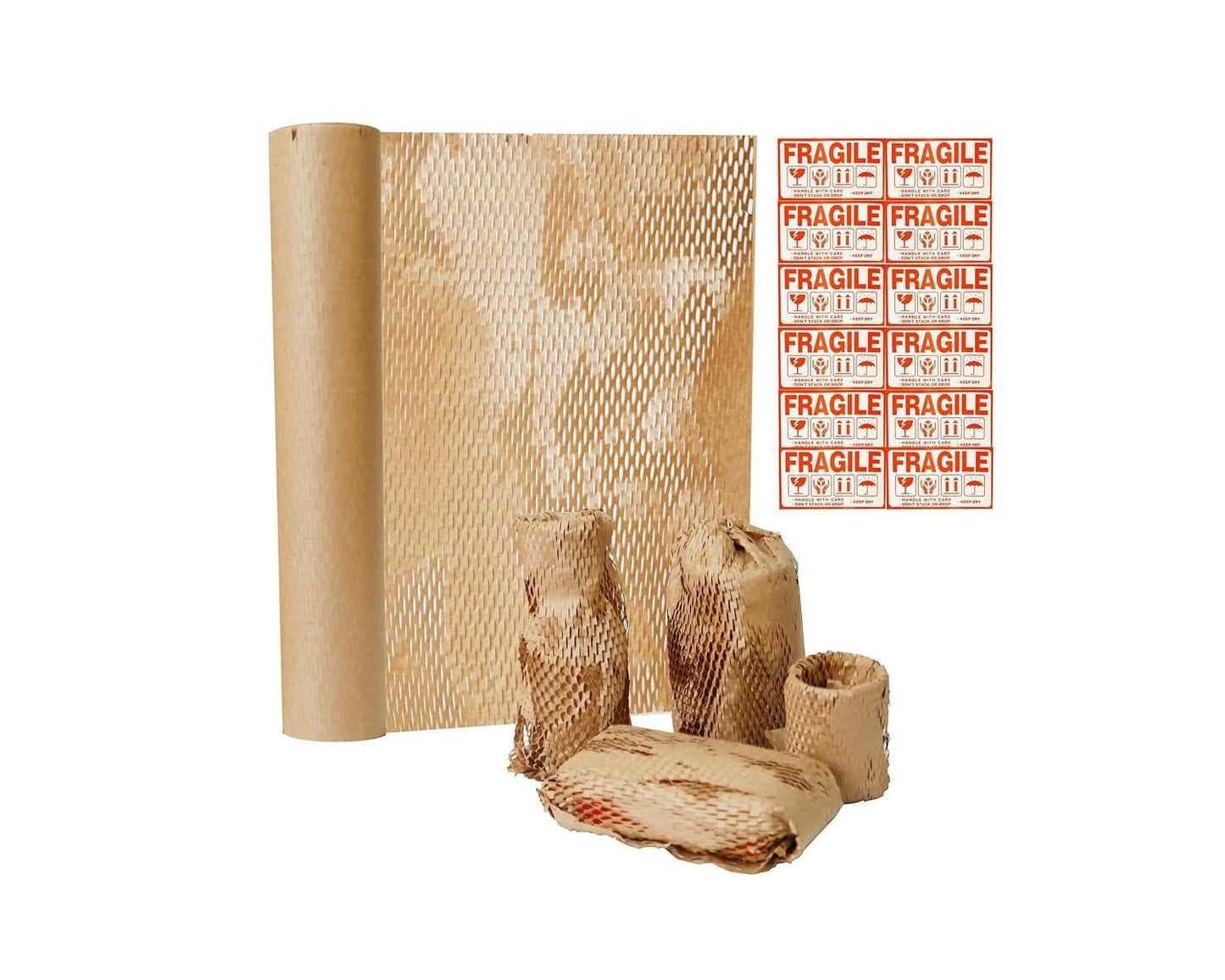Crystal Lemon Honeycomb Packing Paper – Durable Shipping Wrap for Fragile Items & Gift Packaging