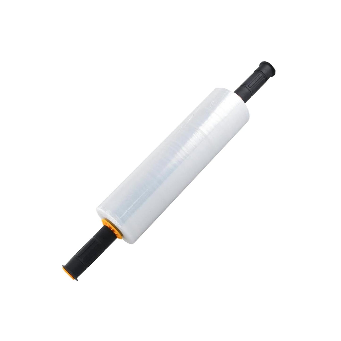 Stretch Wrap Roll with Handle – 80 Gauge, 15 inch x 1000ft Plastic Wrap for Pallet Packaging, Shrink Wrap