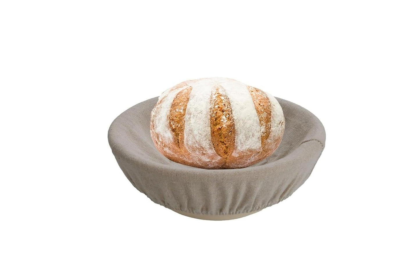 Crystal Lemon 9-Inch Banneton Basket – Sourdough Bread Proofing Bowl with Liner for Artisan Baking