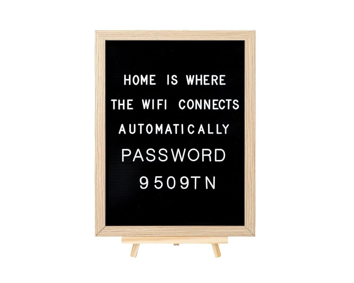 C Crystal Lemon 12x16 Black Felt Letter Board with Wooden Frame – Changeable Message Sign for Home and Office