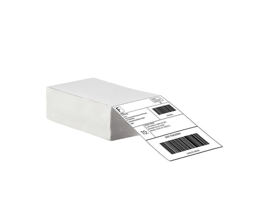 Crystal Lemon 4x6 Thermal Shipping Labels – 500 Pack Perforated Adhesive Labels for Printers & Packages