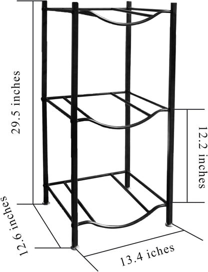 5-Gallon Water Jug Holder – Cast Iron Storage Rack for 5-Gallon Bottles with Removable Tiers