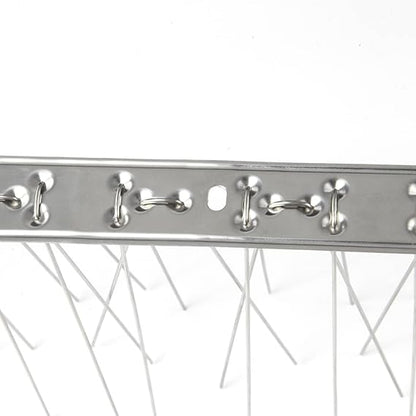 C Crystal Lemon Stainless Steel Bird Spikes – Durable Deterrent Strips for Pigeons, Crows, and Squirrels – Outdoor Use,