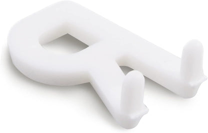 C Crystal Lemon 394-Piece Letter Set for Felt Boards – 3/4-Inch White Plastic Letters with Numbers & Symbols – Message Board Accessories Only