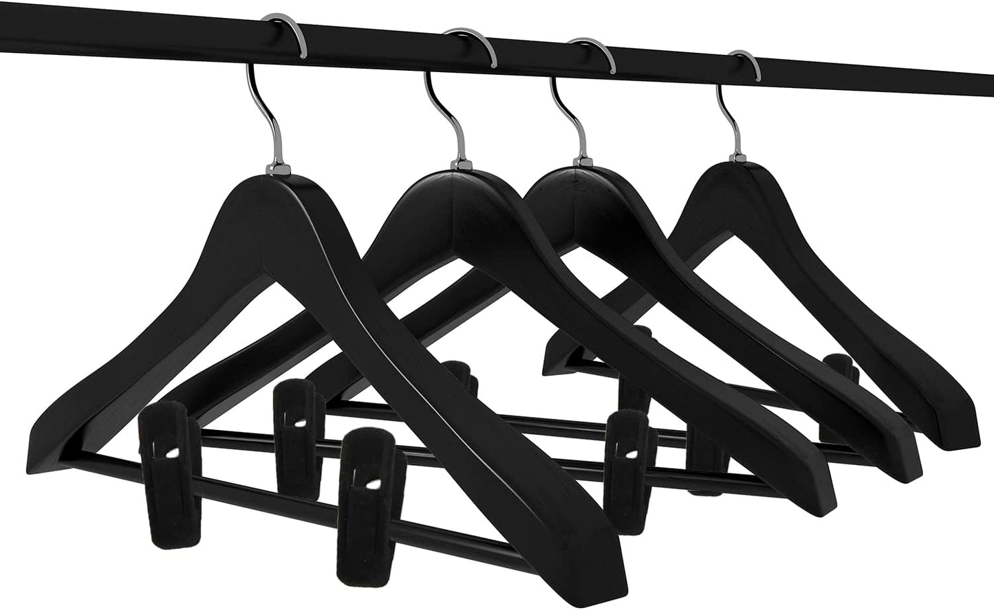 Velvet Hangers – 20-Pack Premium Clip Hangers, Non-Slip for Pants, Baby Clothes, Skirts, Dresses
