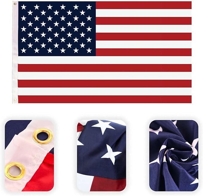 American Flags For Outside 3x5 – USA Flag Country Decor for Home, Back Yard