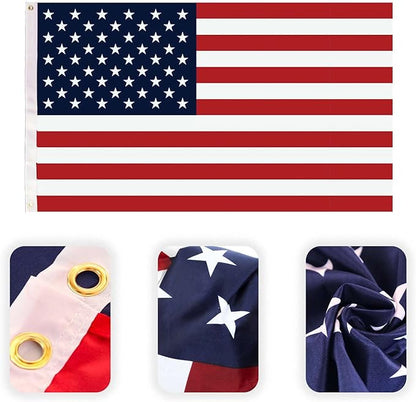 American Flags For Outside 3x5 – USA Flag Country Decor for Home, Back Yard