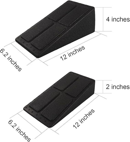 C Crystal Lemon Slant Board – 3-Piece Foam Calf Stretcher with Adjustable Angles – Durable for Squats & Recovery