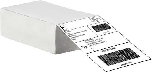 Crystal Lemon 4x6 Thermal Shipping Labels – 500 Pack Perforated Adhesive Labels for Printers & Packages