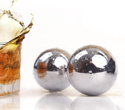 C Crystal Lemon Whiskey Stones – Reusable Stainless Steel Chilling Cubes for Scotch, Bourbon & Irish Whiskey – Durable Metal Ice Cubes for Your Favorite Drink