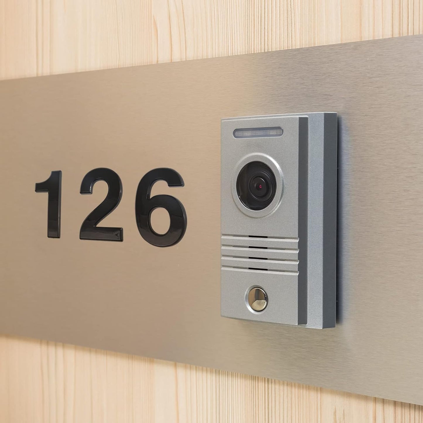 House Numbers – 4-Inch Plastic Self-Stick Numbers for Mailbox and Outdoors – Durable, Includes All Digits for Address, Home, and Room