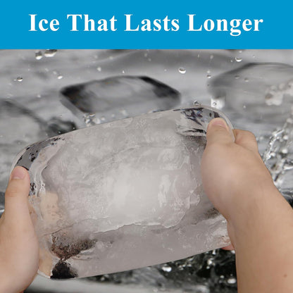 CRYSTAL LEMON Ultimate Large Ice Cube Molds for Ice Bath, Cold Plunge Tub, and Ice Bath Chiller Solutions
