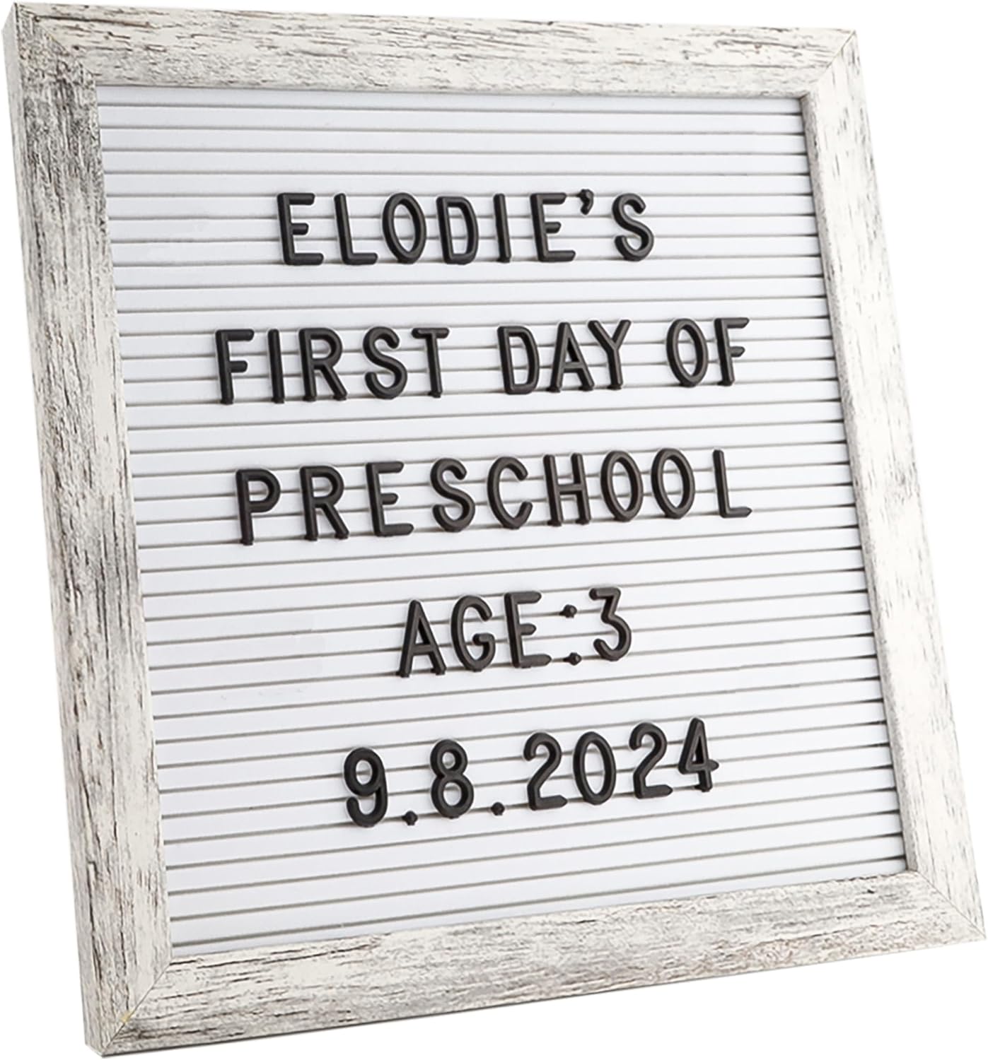 Felt Letter Board – 10x10in, Includes 336 Letters, Symbols & Emojis – Changeable Word Board for Home, Office, Baby Showers & Events