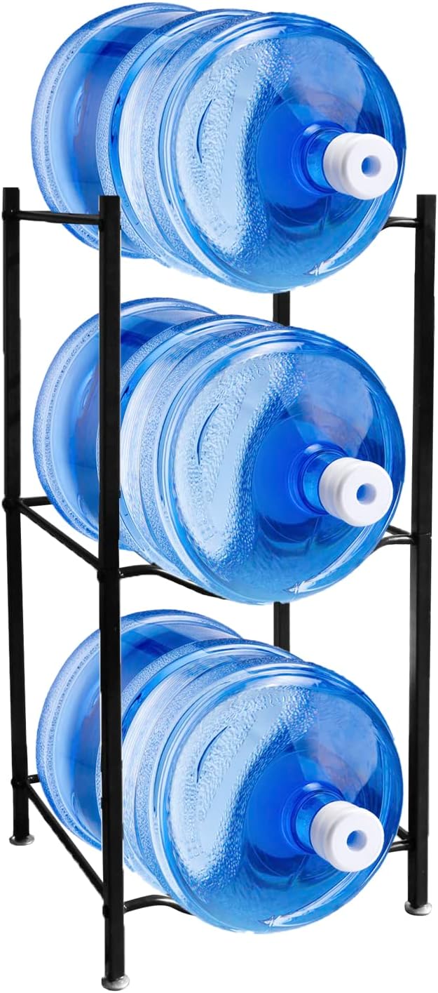 5-Gallon Water Bottle Holder – 3-Tier Water Bottle Organizer for 5-Gallon Jugs