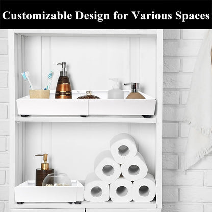 Pull-Out Cabinet Organizer – Adjustable Width Drawer for Kitchen Cabinets