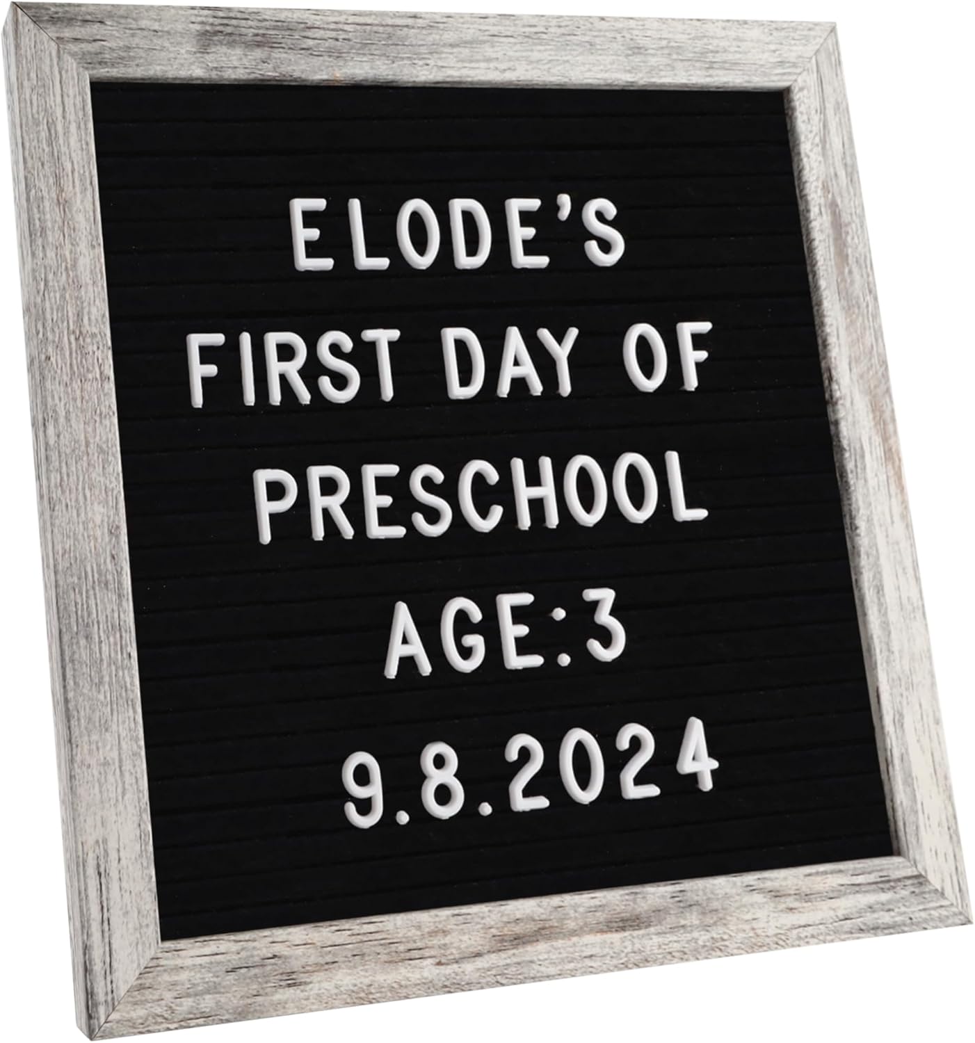 Felt Letter Board – 10x10in, Includes 336 Letters, Symbols & Emojis – Changeable Word Board for Home, Office, Baby Showers & Events