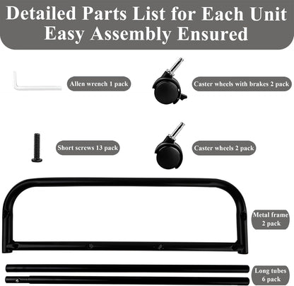 Under Bed Storage with Wheels, Rolling Storage Bin with Lid, Dust Protection