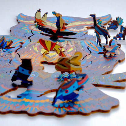 C Crystal Lemon's Jigsaw Puzzle Unique Wooden Puzzle for Adults, Kids & Toddlers – Perfect Family Activity & Cool Custom Gift
