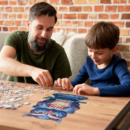 C Crystal Lemon's Jigsaw Puzzle Unique Wooden Puzzle for Adults, Kids & Toddlers – Perfect Family Activity & Cool Custom Gift