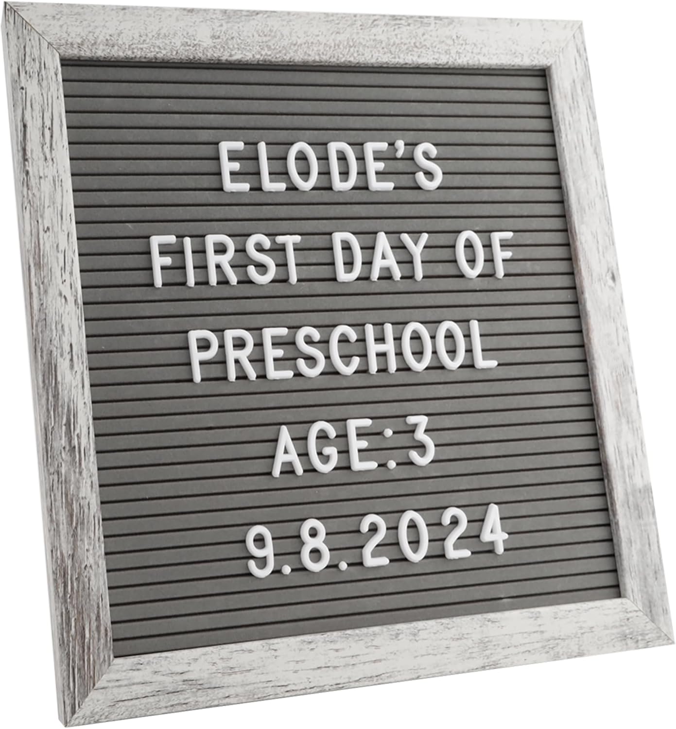 Felt Letter Board – 10x10in, Includes 336 Letters, Symbols & Emojis – Changeable Word Board for Home, Office, Baby Showers & Events