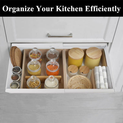 Pull-Out Cabinet Organizer – Adjustable Width Drawer for Kitchen Cabinets