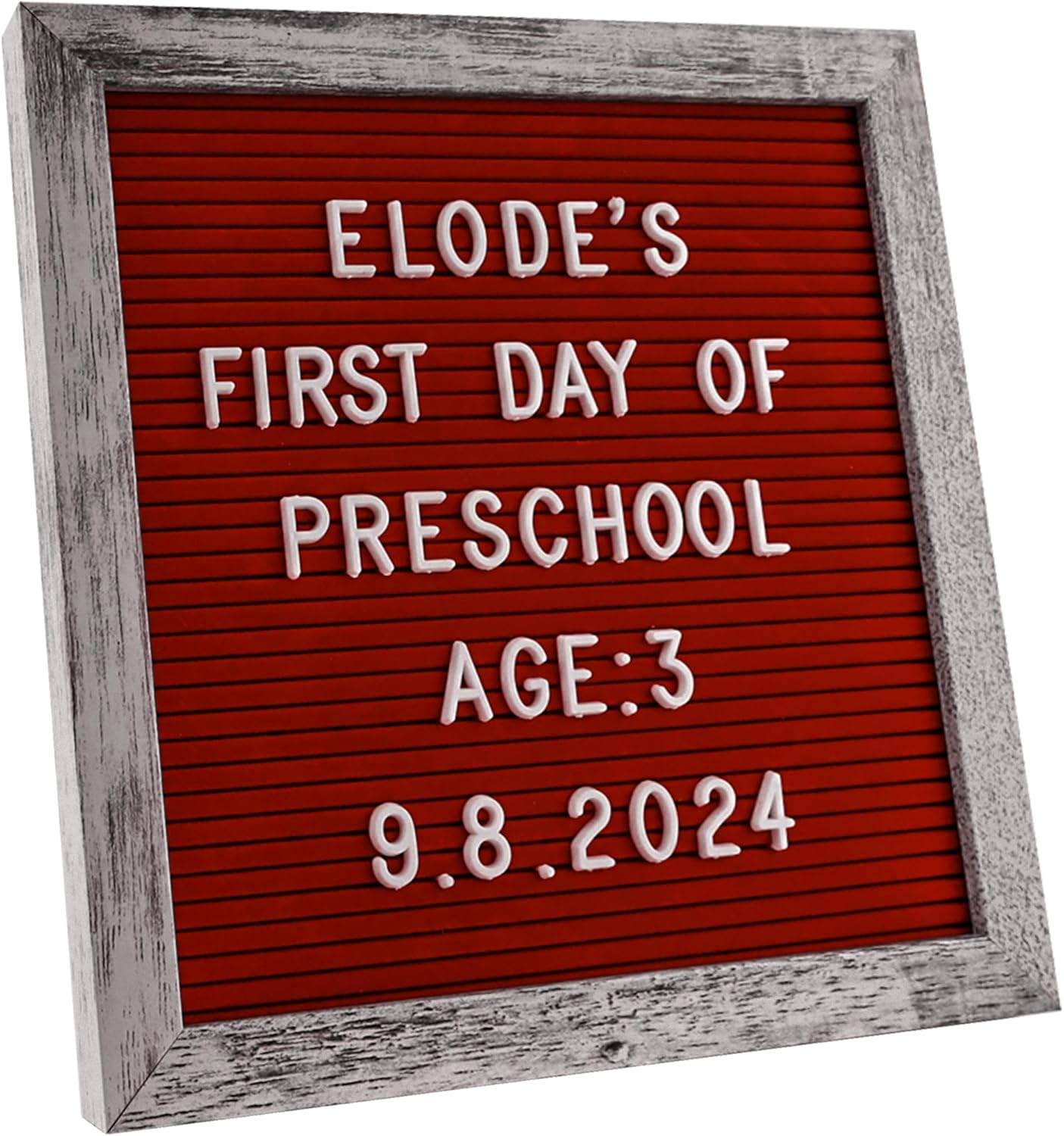 Felt Letter Board – 10x10in, Includes 336 Letters, Symbols & Emojis – Changeable Word Board for Home, Office, Baby Showers & Events