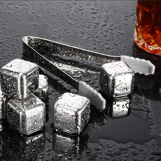 Reusable Stainless Steel Ice Cubes Whiskey Chilling Stones