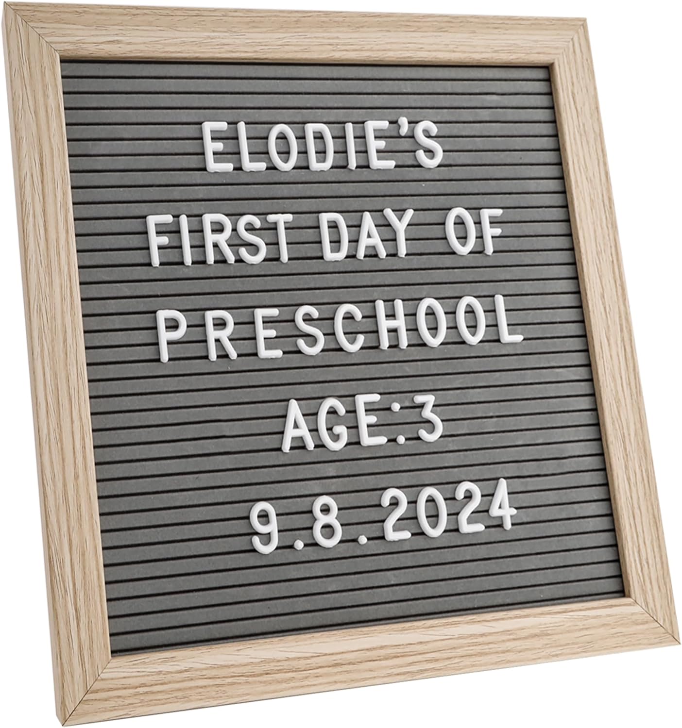 Felt Letter Board – 10x10in, Includes 336 Letters, Symbols & Emojis – Changeable Word Board for Home, Office, Baby Showers & Events