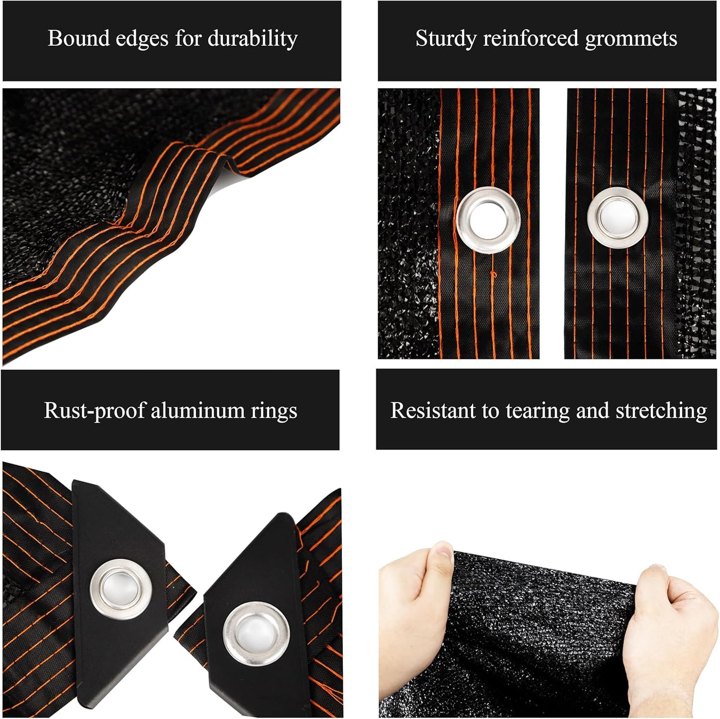 Crystal Lemon 10x19.5ft Shade Cloth – 80% Sun Block Mesh Tarp with Grommets for Garden & Patio