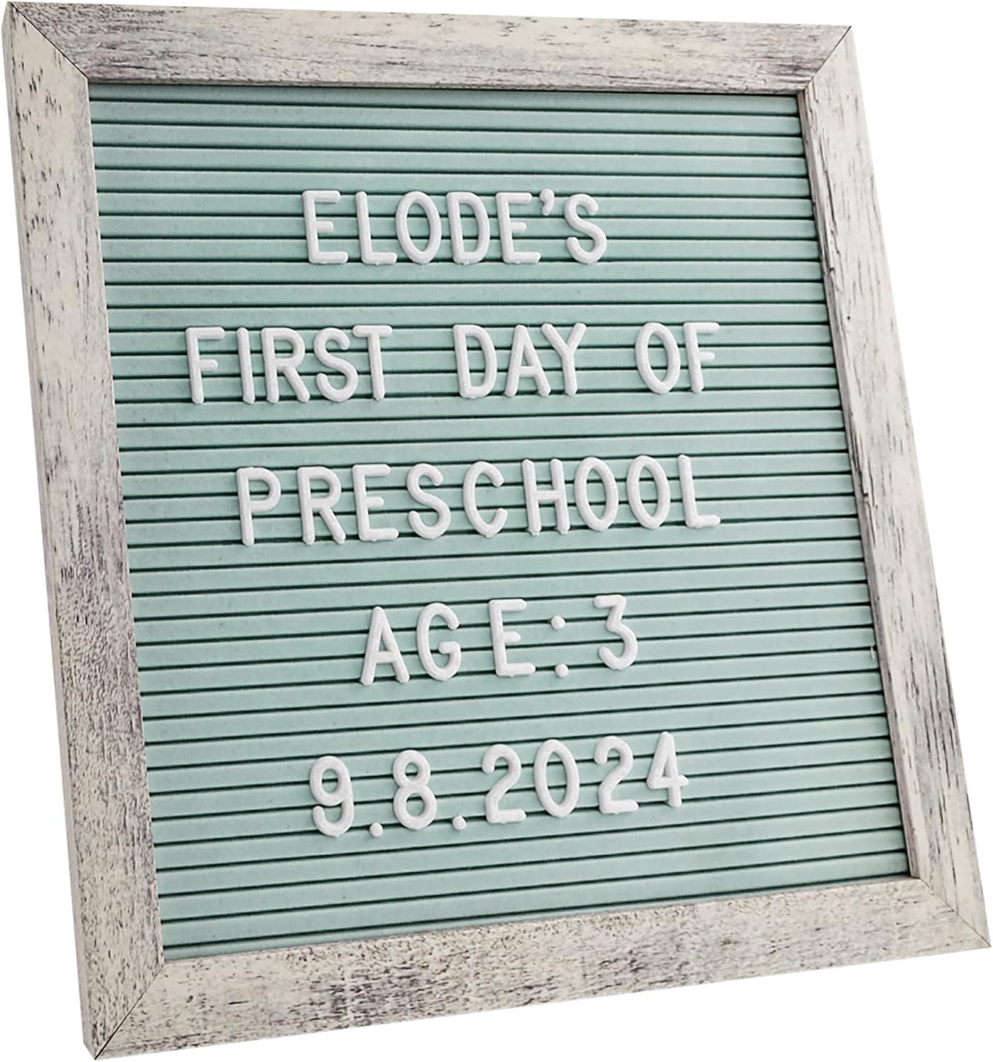 Felt Letter Board – 10x10in, Includes 336 Letters, Symbols & Emojis – Changeable Word Board for Home, Office, Baby Showers & Events