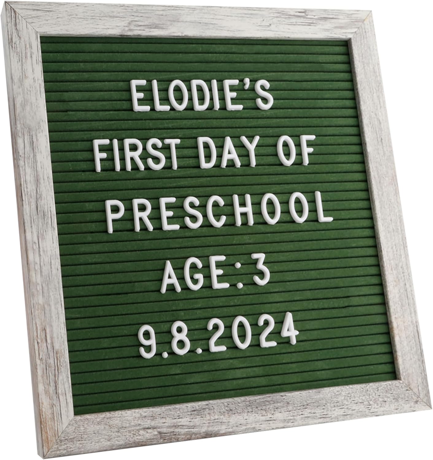 Felt Letter Board – 10x10in, Includes 336 Letters, Symbols & Emojis – Changeable Word Board for Home, Office, Baby Showers & Events
