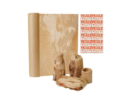 Crystal Lemon Honeycomb Packing Paper – Durable Shipping Wrap for Fragile Items & Gift Packaging