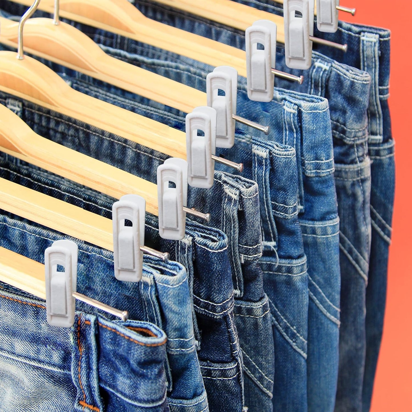Velvet Hangers – 20-Pack Premium Clip Hangers, Non-Slip for Pants, Baby Clothes, Skirts, Dresses
