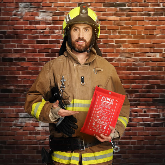 Fire Blanket – Fiberglass Emergency Fire Retardant for Outdoor Use, Easy to Use, Ideal for Home Safety