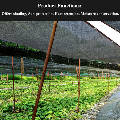 Crystal Lemon 10x19.5ft Shade Cloth – 80% Sun Block Mesh Tarp with Grommets for Garden & Patio